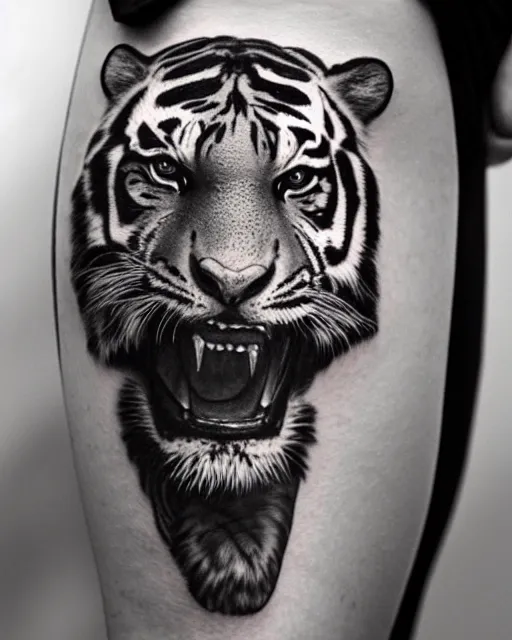 30 Drawing Of A Small Tiger Tattoo Stock Photos Pictures  RoyaltyFree  Images  iStock