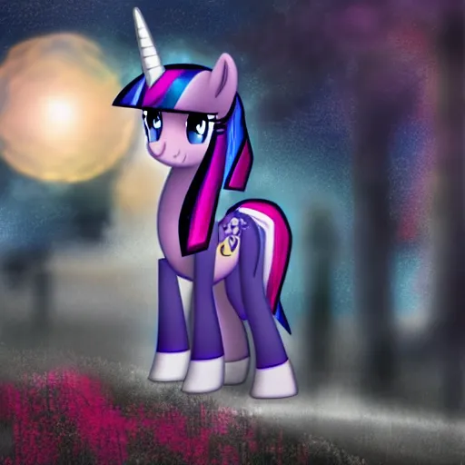 Image similar to twilight sparkle in russia