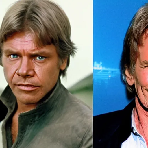 Image similar to mark hamill mixed with harrison ford