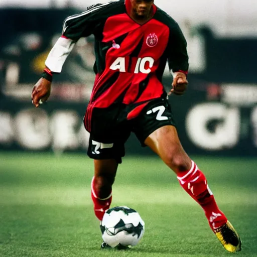 Image similar to photograph, Ronaldinho playing for AFC Ajax Amserdam