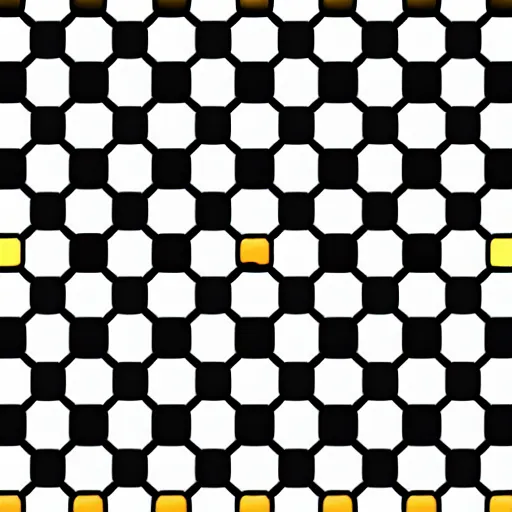 Image similar to pattern of hexagons, black and white, symmetric