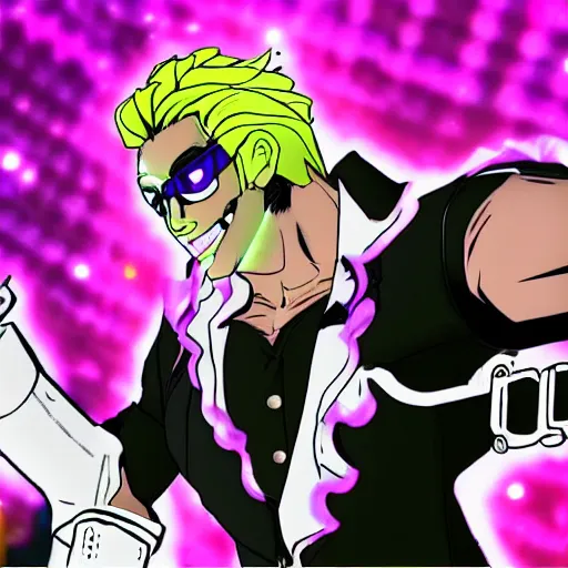 Image similar to markiplier in jojo's bizarre adventure