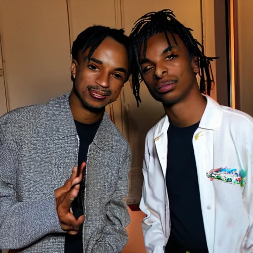 Image similar to Steve Lacy meets with Playboi Carti