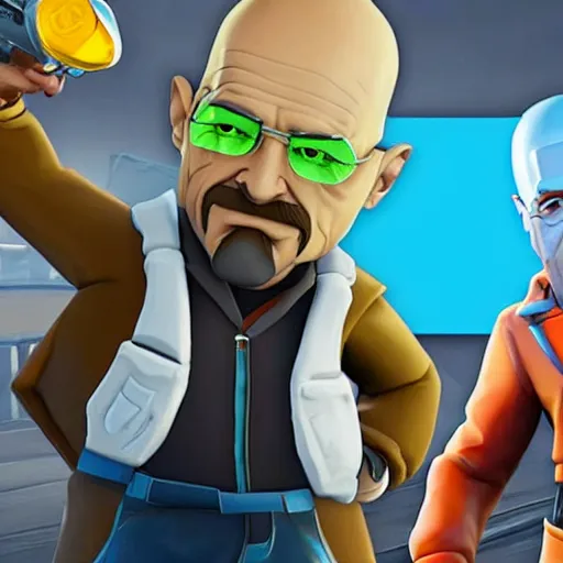 Image similar to Walter White as a Fortnite character