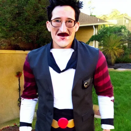 Prompt: markiplier halloween costume