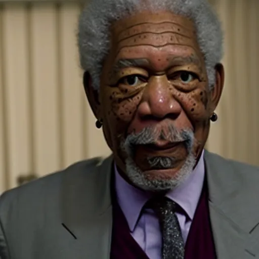 Prompt: still morgan freeman in peacky blinders