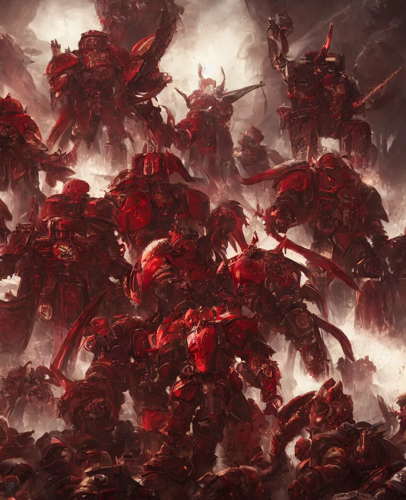 Image similar to a epic and fantasy concept art of blood ravens, w 4 0 k, by tsuyoshi nagano, akihiko yoshida, aion, hyperdetailed, 8 k realistic, symmetrical, wallpaper, long shot, frostbite 3 engine, cryengine, dof, trending on artstation, digital art