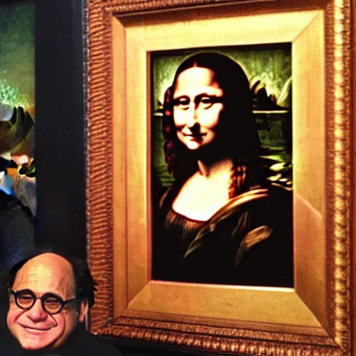 Image similar to Danny Devito as the Mona Lisa