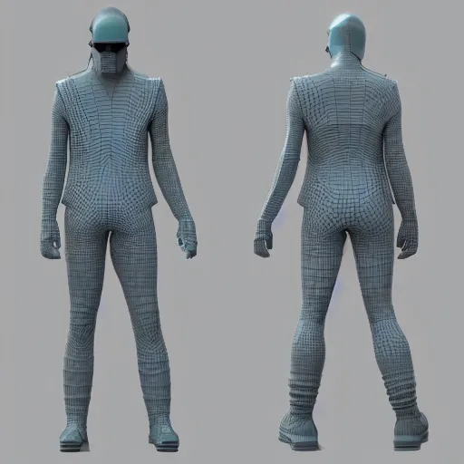 Prompt: 3D model of Batou. Moebius, cyberpunk, masterpiece