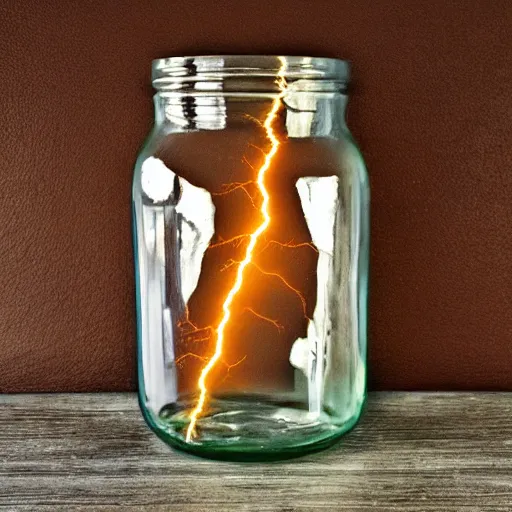 Image similar to lightning in a jar