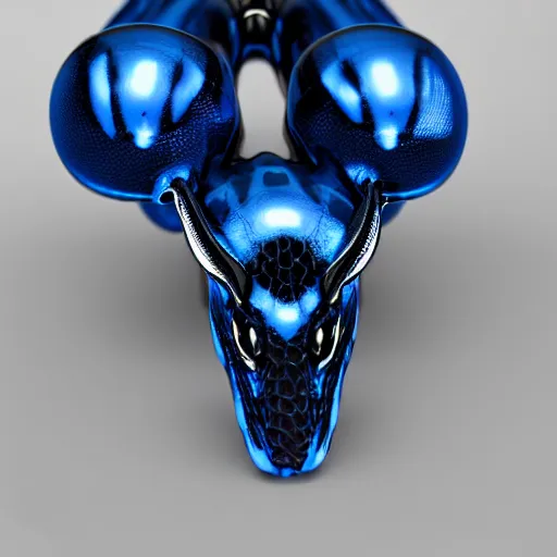 Image similar to blue venom, photorealistic, 3 d render, 8 k