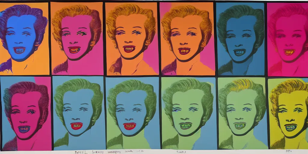 Image similar to computer by andy warhol