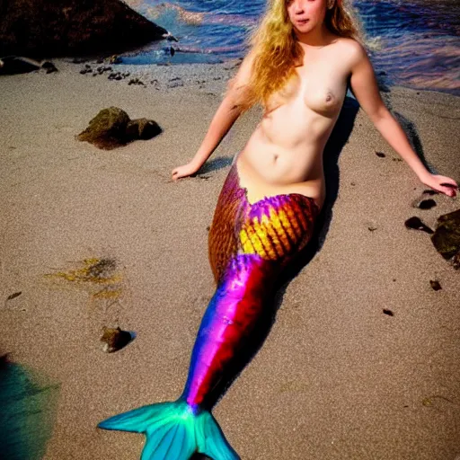 Prompt: photo of a mermaid