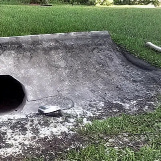 Image similar to Florida man discovers hidden tunnel under his house. Inside is the world's largest gator