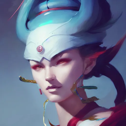 Image similar to a portrait of a beautiful ninja, by pete mohrbacher and wlop and artgerm and guweiz and ilya kuvshinov, digital art, highly detailed, intricate, sci - fi, sharp focus, trending on artstation hq, deviantart, unreal engine 5, 4 k uhd image