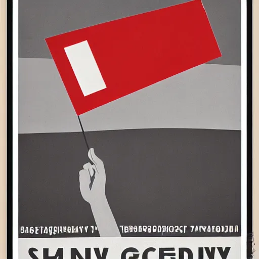 Image similar to a poster with a giant hand holding a spanish flag by laszlo moholy - nagy, cg society, constructivism, soviet propaganda, constructivism, poster art