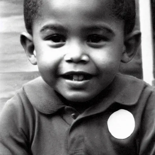 Image similar to obama as a child