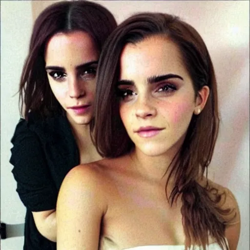 Image similar to Emma Watson and Kim Kardashian combined into a single person