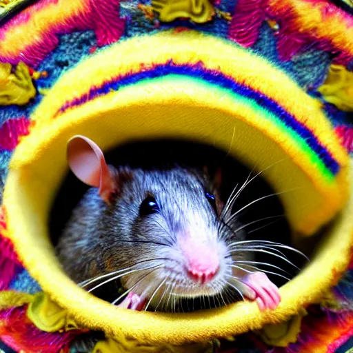 Image similar to rat wearing sombrero 4 k