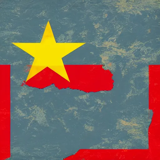 Image similar to Vietnam flag pop art