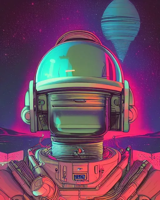 Prompt: the most amazing dream of science fiction alien astronauts, beeple, dan mumford, moebius, hd, vibrant color, high contrast, digital illustration