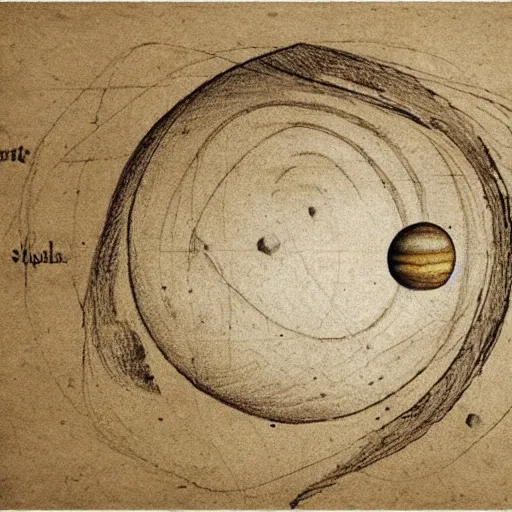 Solar system planets orbits. Hand drawn sketch... - Stock Illustration  [58512173] - PIXTA