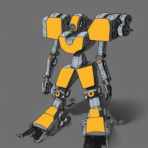 Image similar to mecha with flat head