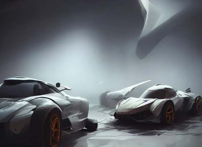 Image similar to a beautiful concept design of a supercar converted into offroad sport. car design by cory loftis, fenghua zhong, ryohei hase, ismail inceoglu and ruan jia. volumetric light, detailed, rendered in octane