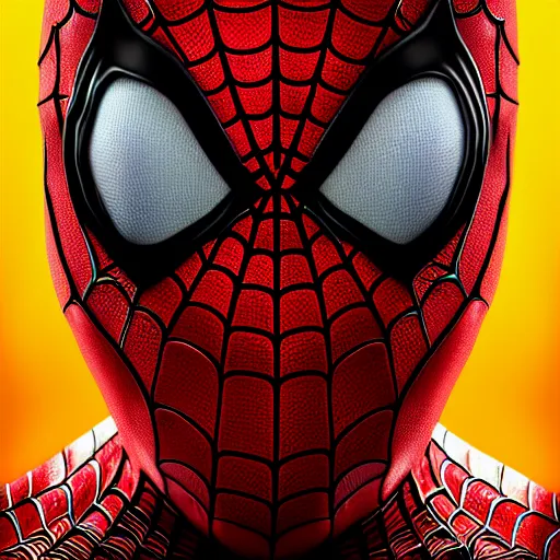 Image similar to a portrait of spiderman as a scary zombie with his mask and flesh ripped highly detailed, digital photo, hdri, by christopher bretz and john carpenter, vivid colors, high contrast, 8 k resolution, intricate, photorealistic, smooth, psychedelic color scheme, concept art, award winning, cg society contest winner