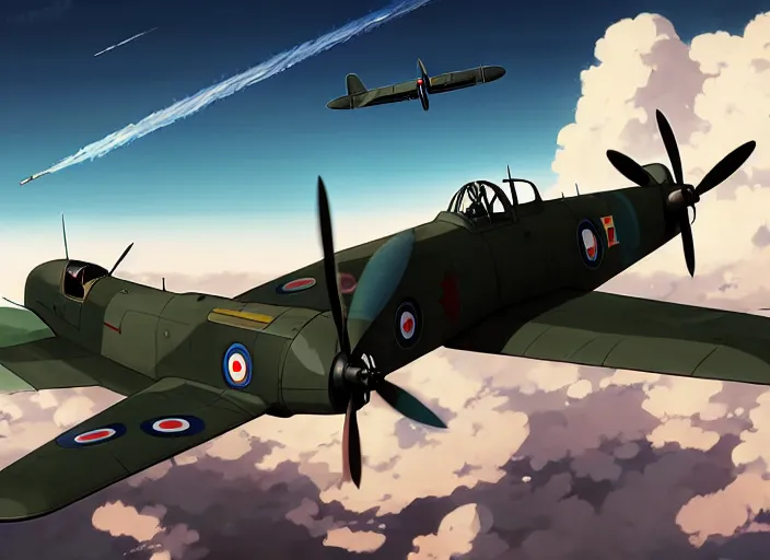 Prompt: portrait of early bomber aircraft, clear sky background, illustration concept art anime key visual trending pixiv fanbox by wlop and greg rutkowski and makoto shinkai and studio ghibli and kyoto animation, dcs world, korean war, f 8 6 sabre, mig 1 5, symmetrical, volumetric lighting, transparent black windshield