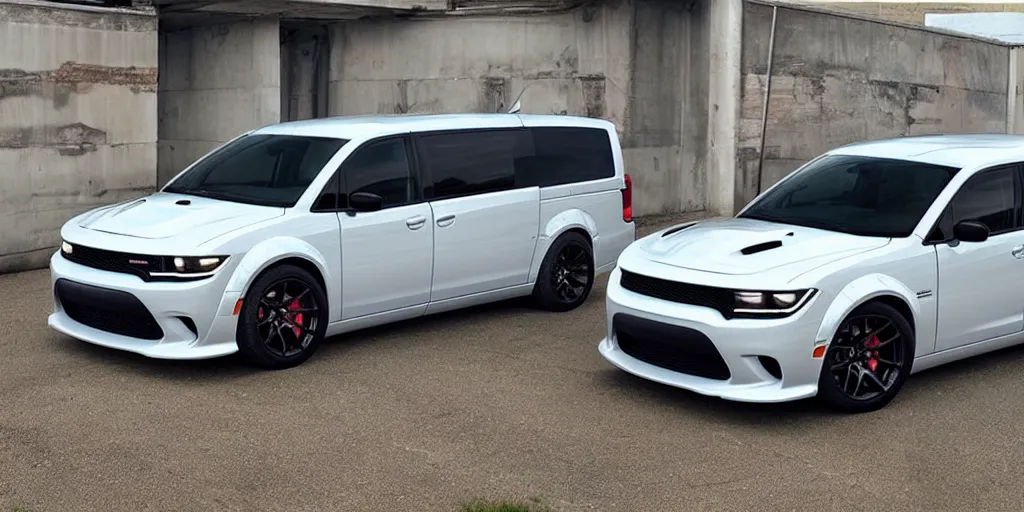 Image similar to “Dodge Hellcat Minivan”