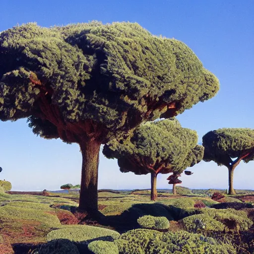 Image similar to Truffula Trees