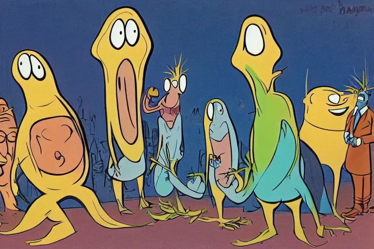 Image similar to mugwump animated series by hanna barbera, 1 9 5 0 s cartoon production art