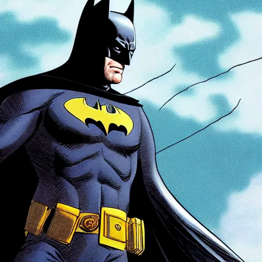 Prompt: batman looks like dwight schrute, dc comics, 4 k scan