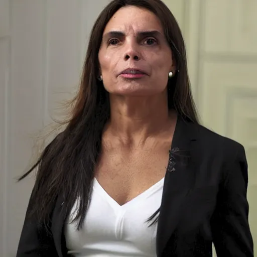 Prompt: jair bolsonaro as a woman