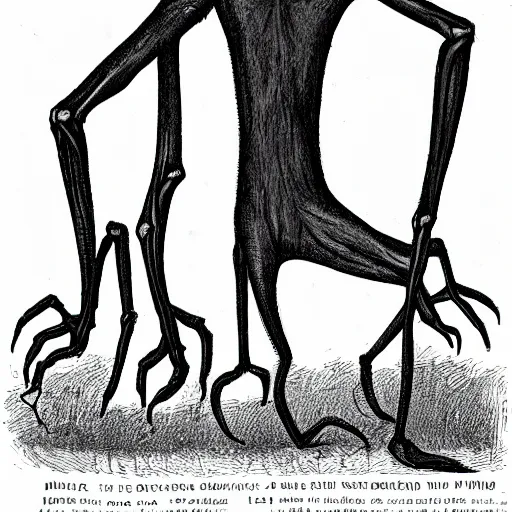 Image similar to slenderman with arms of mantises