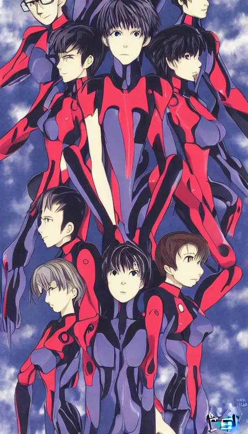 Prompt: techno artwork, from evangelion