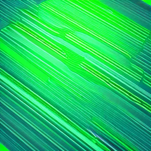 Prompt: a profile picture of a twitter account about stable diffusion featuring a green color palette and 3 d rendered computer