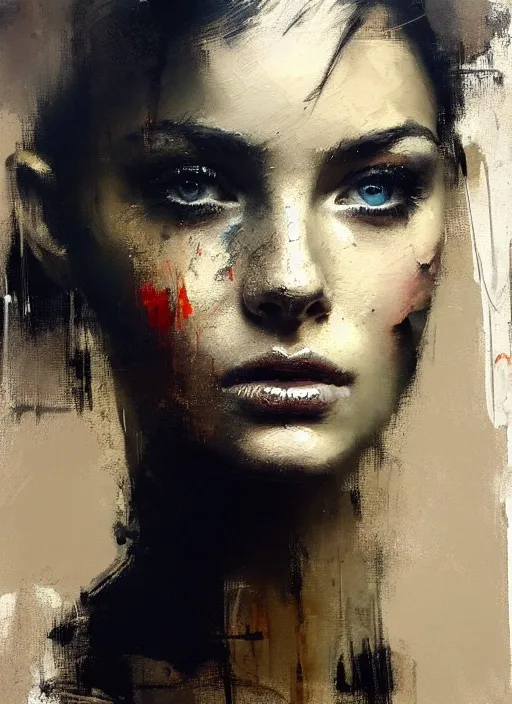 Image similar to painting of a gorgeous young woman in the style of Guy Denning, realistic, sharp focus, 8k high definition, insanely detailed, intricate, elegant, art by Guy Denning and Jeremy Mann