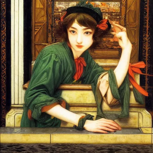 Image similar to touhou by edward poynter