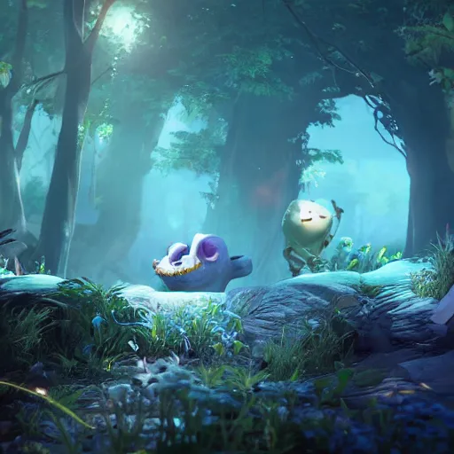 Image similar to happy creature fun video game cosy atmosphere beautifully lit unreal engine