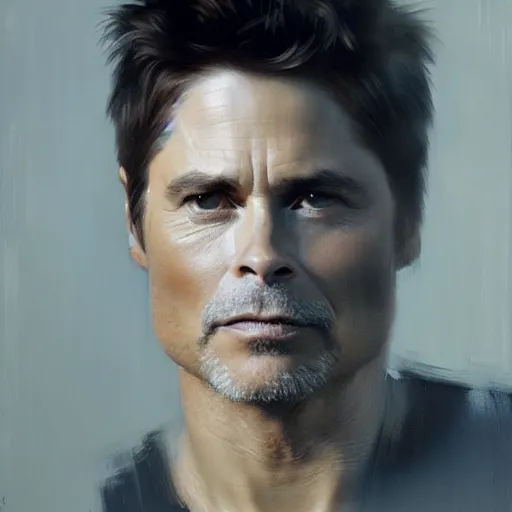 Image similar to rob lowe by ruan jia, portrait
