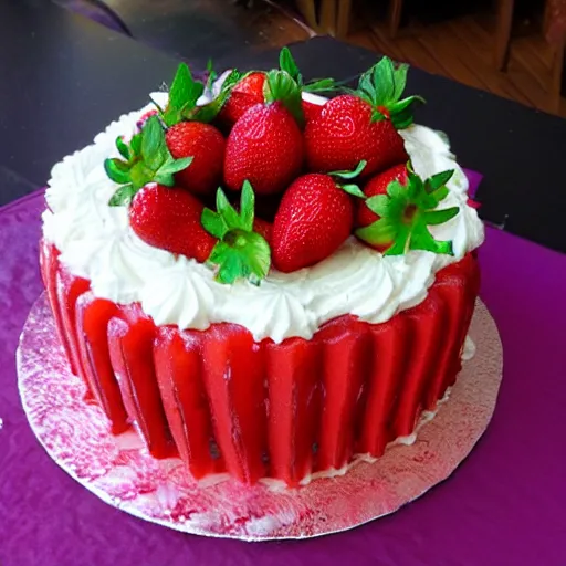 Image similar to strawberry cake