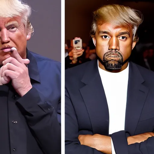 Image similar to kanye west as donald trump