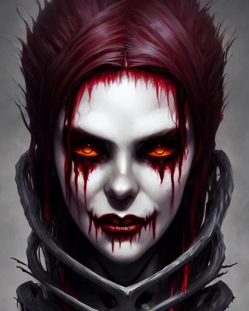 Image similar to horror vampire, highly detailed, d & d, fantasy, highly detailed, digital painting, trending on artstation, concept art, sharp focus, illustration, global illumination, shaded, art by artgerm and greg rutkowski and fuji choko and viktoria gavrilenko and hoang lap