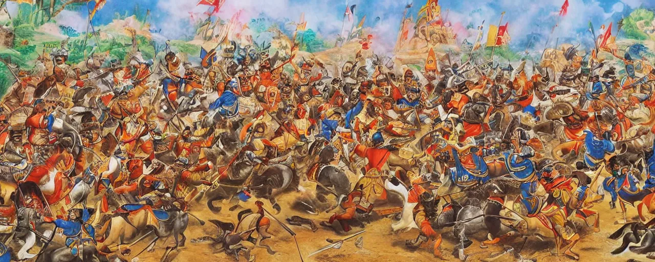 Image similar to The Battle of kurukshetra