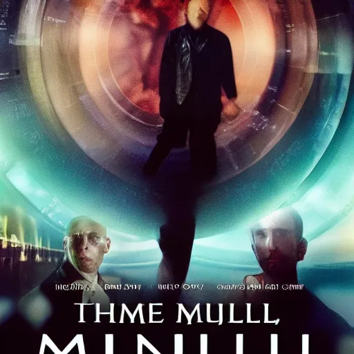 Prompt: picture of dvd cover, the new movie mindfall, multiverse movie