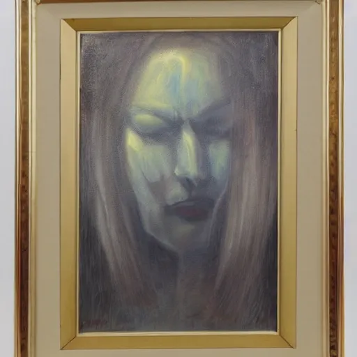 Image similar to an unsettling framed painting