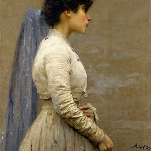 Image similar to surviver by alfred stevens