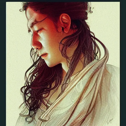 Prompt: beautiful lifelike award winning pencil illustration of beat takeshi trending on art station artgerm greg rutkowski alphonse mucha museum quality cinematic atmospheric